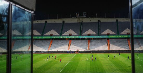 Футбол. Тренировка сборной России