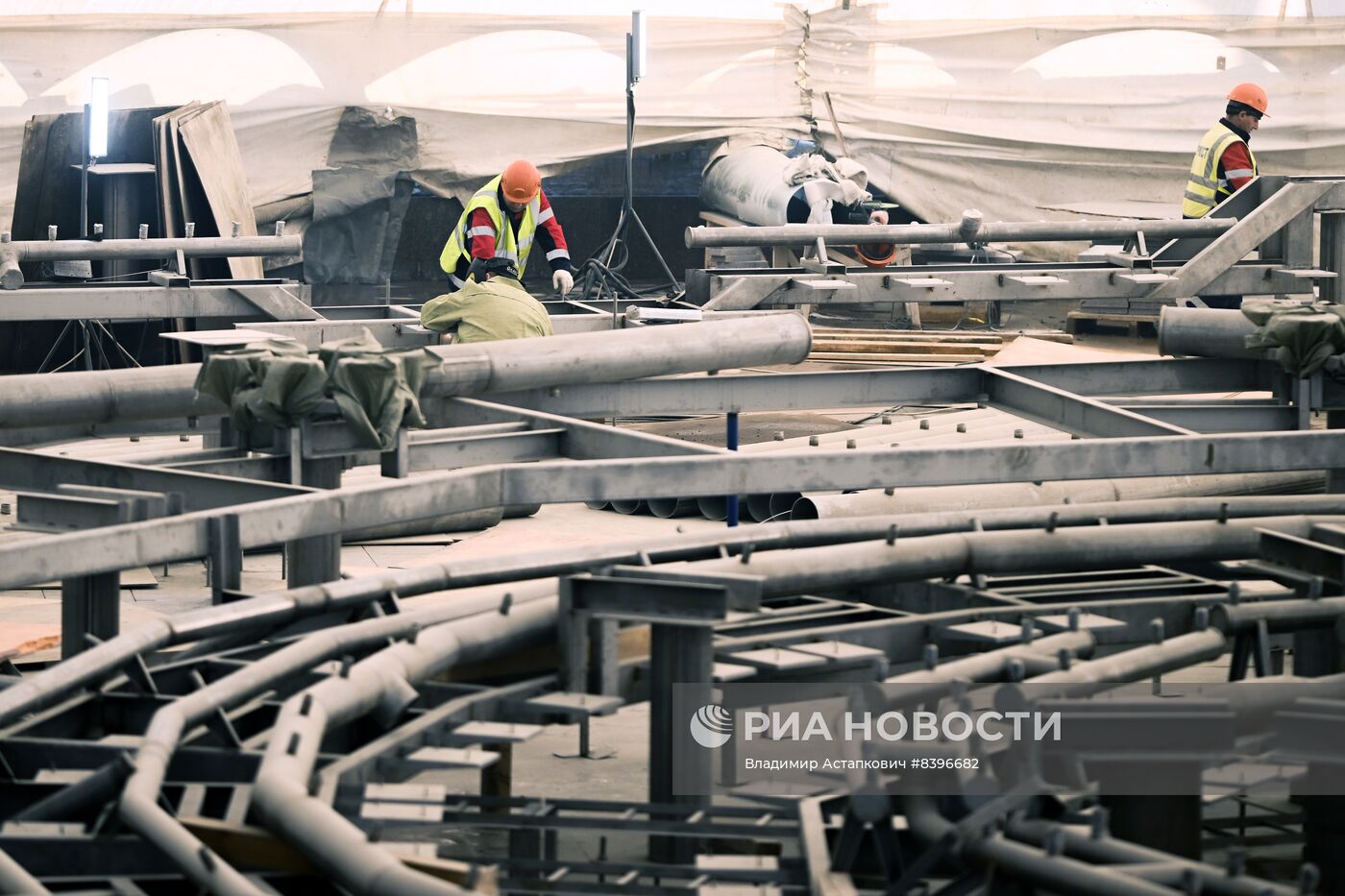 Реконструкция светомузыкального фонтана в музее-заповеднике Царицыно