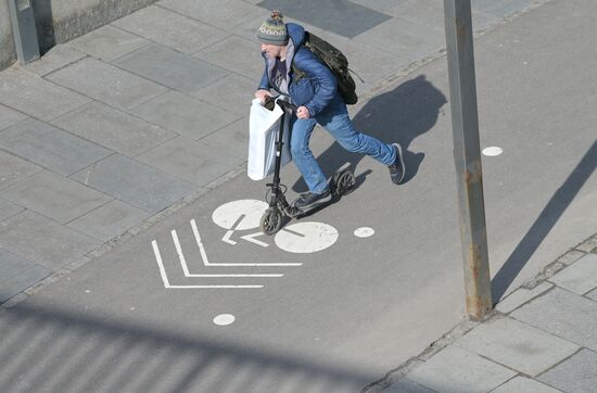 Теплая погода в Москве