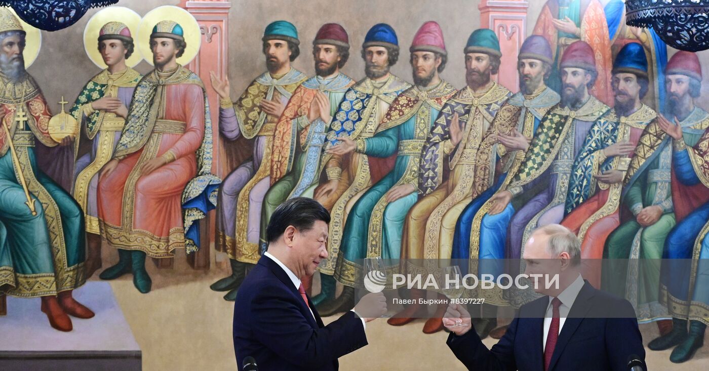 Встреча президента РФ В. Путина и председателя КНР Си Цзиньпина