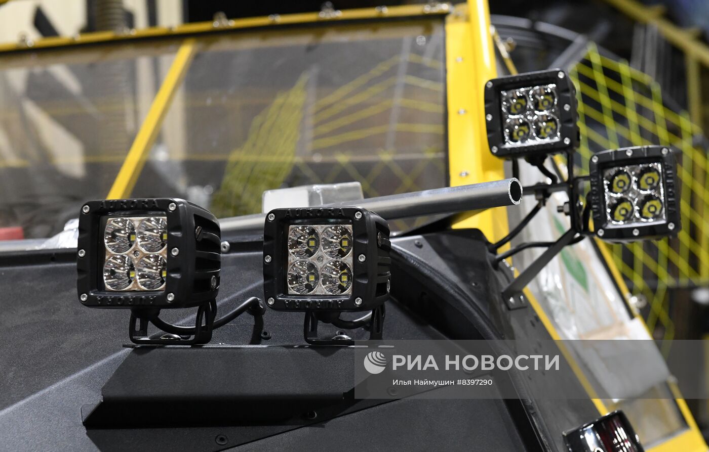 Производство и испытание аэролодок "Аллигатор" в Красноярском крае