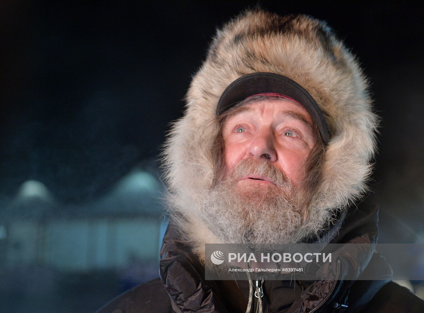 Старт полета Ф. Конюхова на воздушном шаре с попыткой установить два мировых рекорда