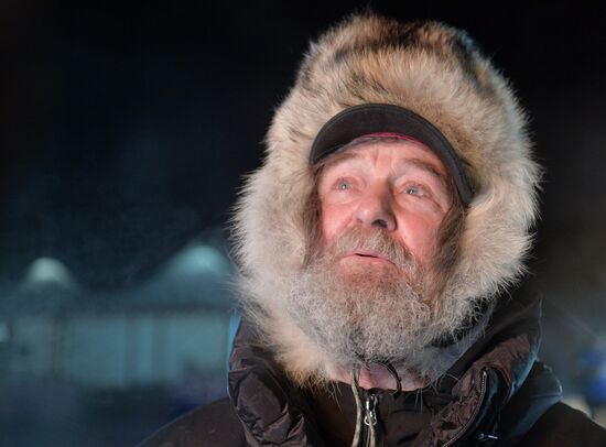 Старт полета Ф. Конюхова на воздушном шаре с попыткой установить два мировых рекорда