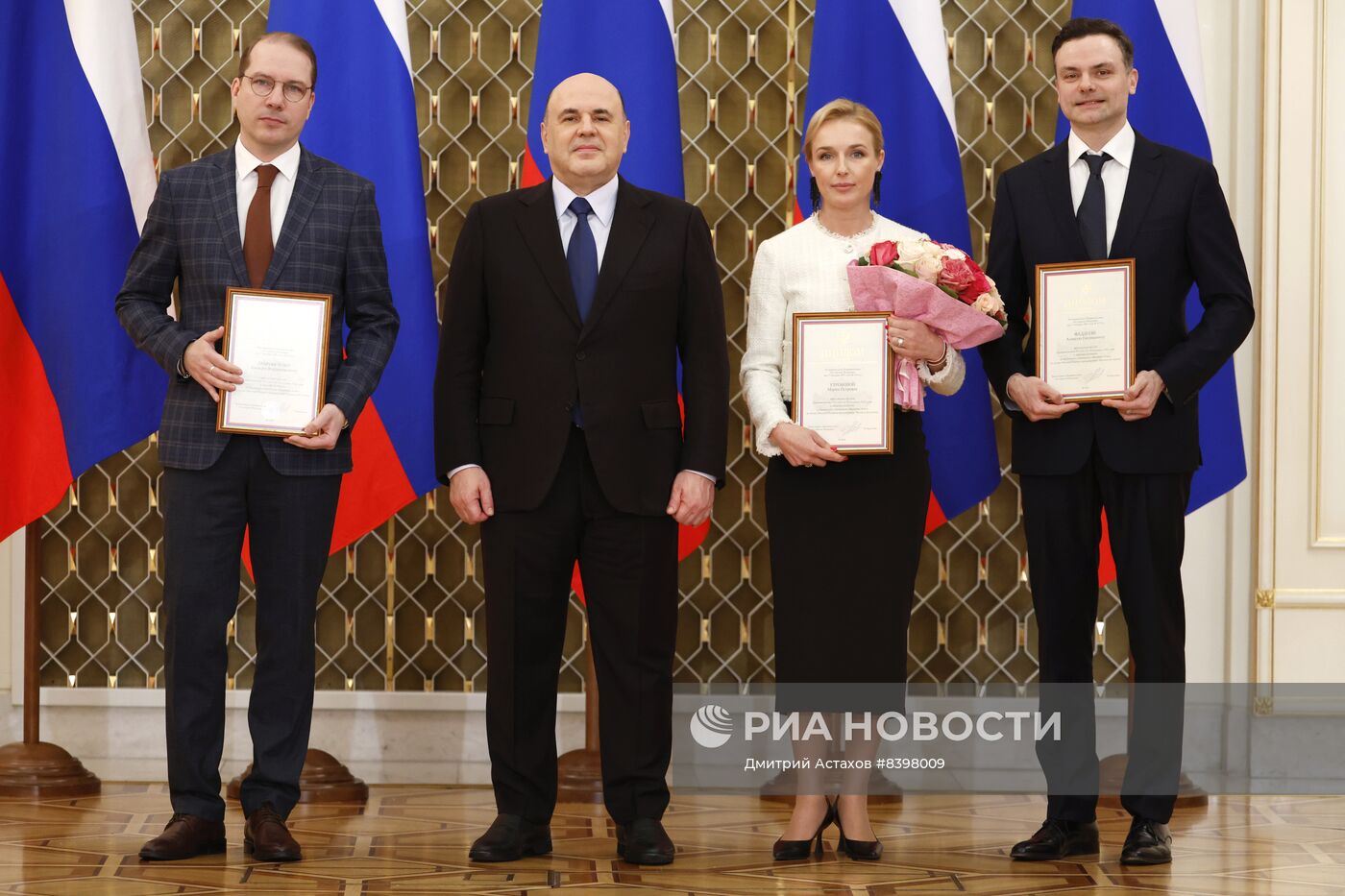 Председатель правительства РФ М. Мишустин вручил премии Правительства в области культуры 