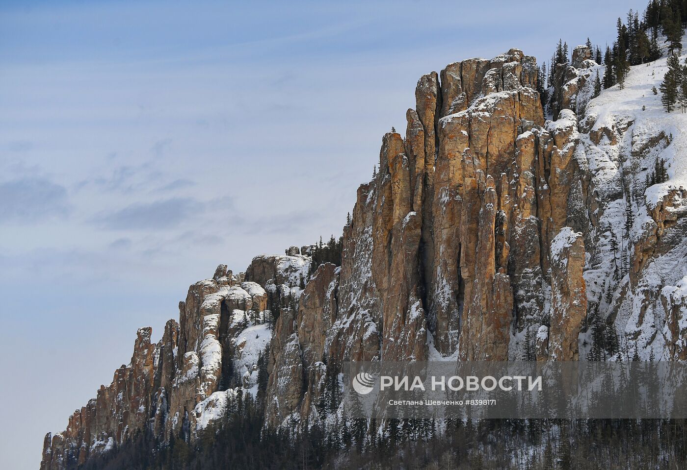 Нарисовать ленские столбы