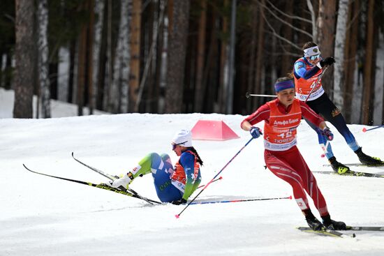 Лыжные гонки. Чемпионат России. Женщины. Масс-старт