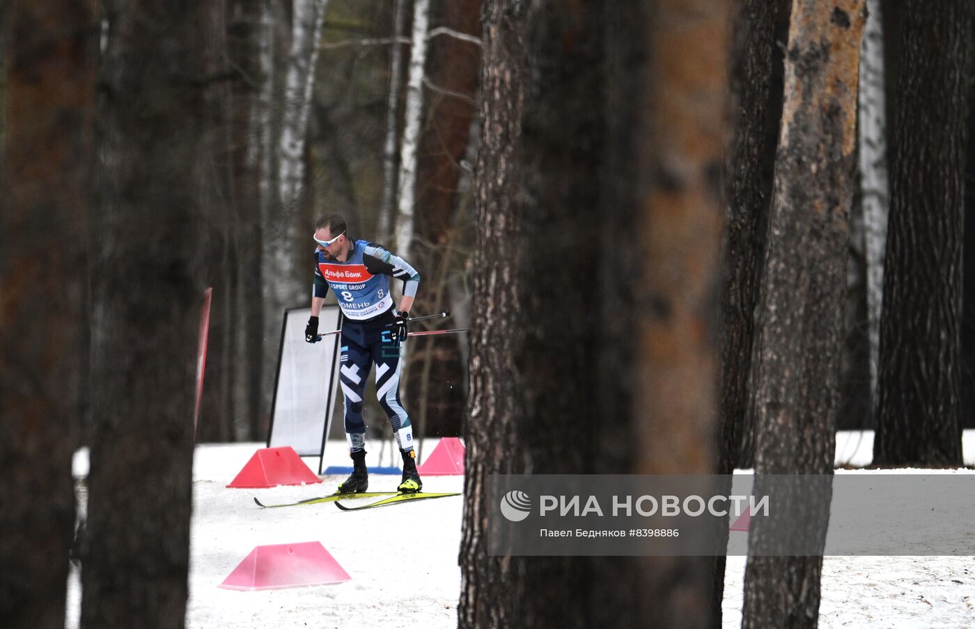 Лыжные гонки. Чемпионат России. Мужчины. Масс-старт