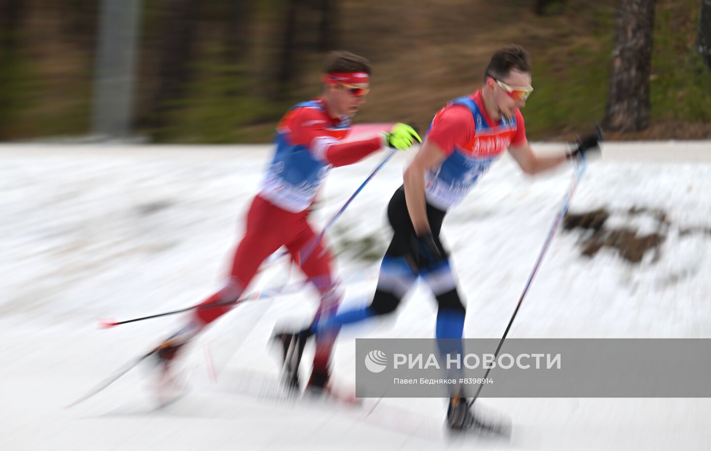 Лыжные гонки. Чемпионат России. Мужчины. Масс-старт