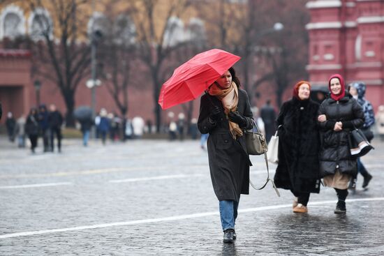 Дождь в Москве