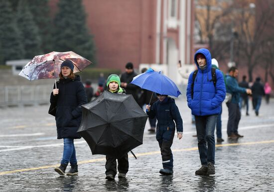 Дождь в Москве