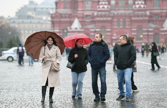 Дождь в Москве