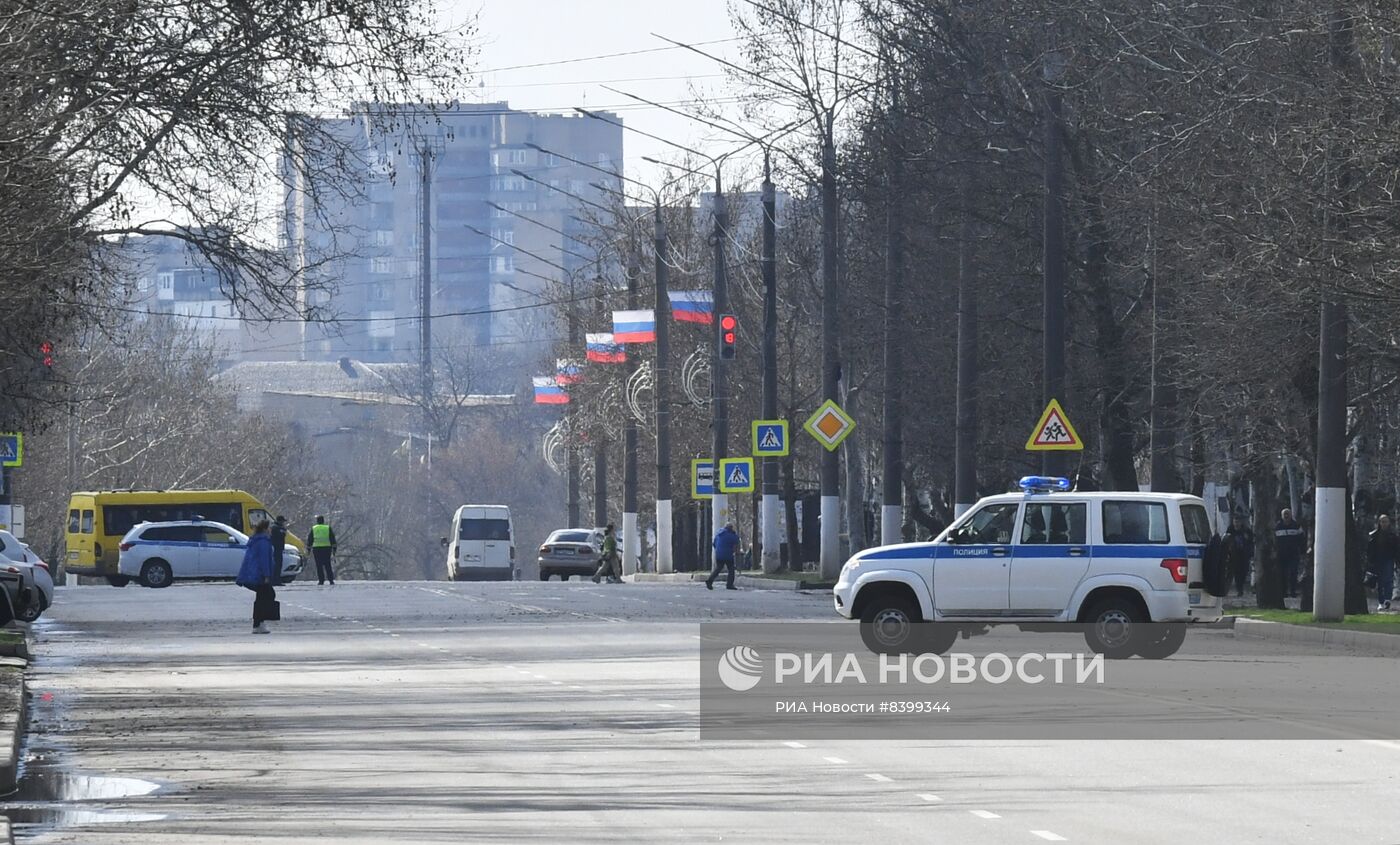 Последствия обстрела Мелитополя