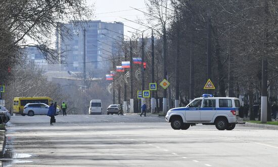 Последствия обстрела Мелитополя