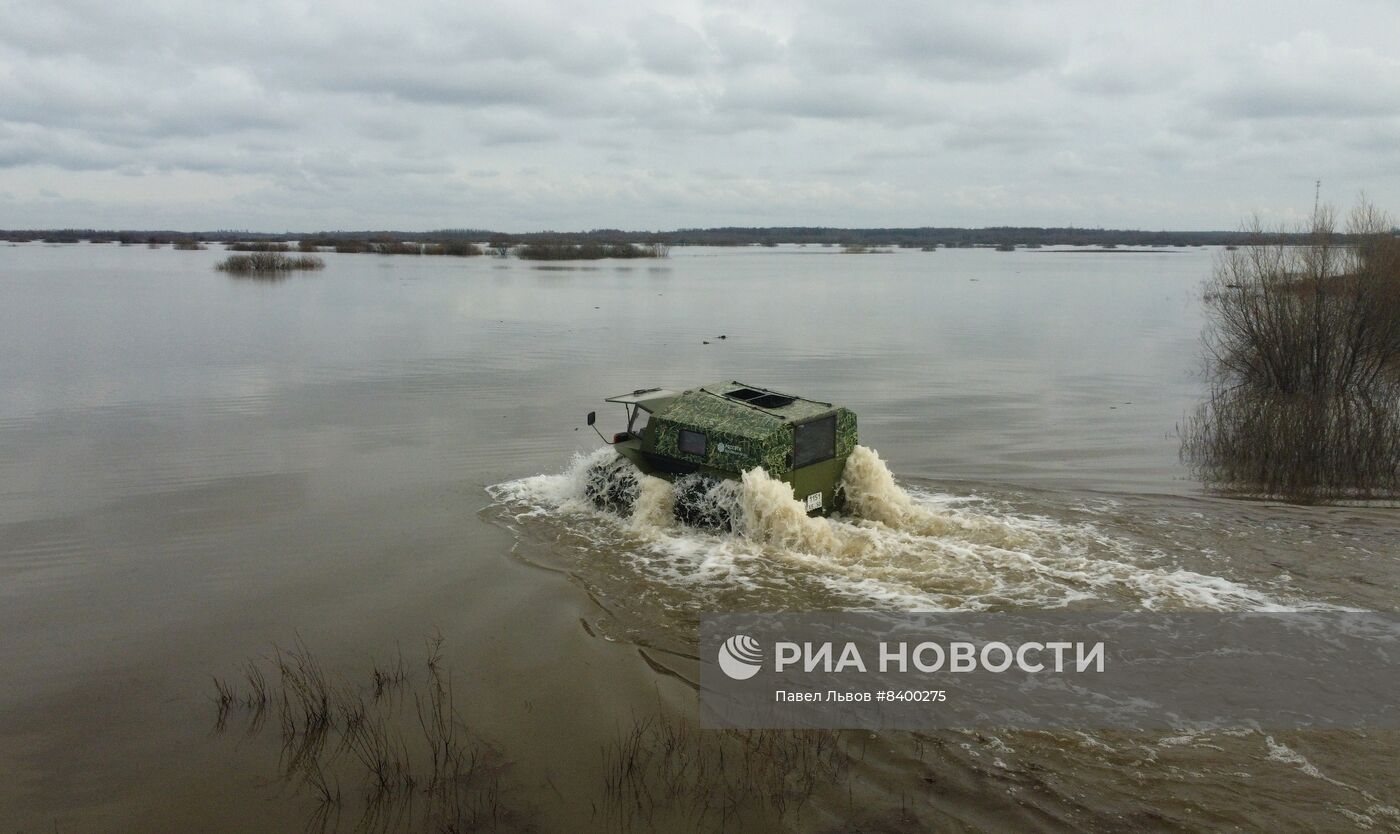 Учения по предупреждению и ликвидации последствий паводков