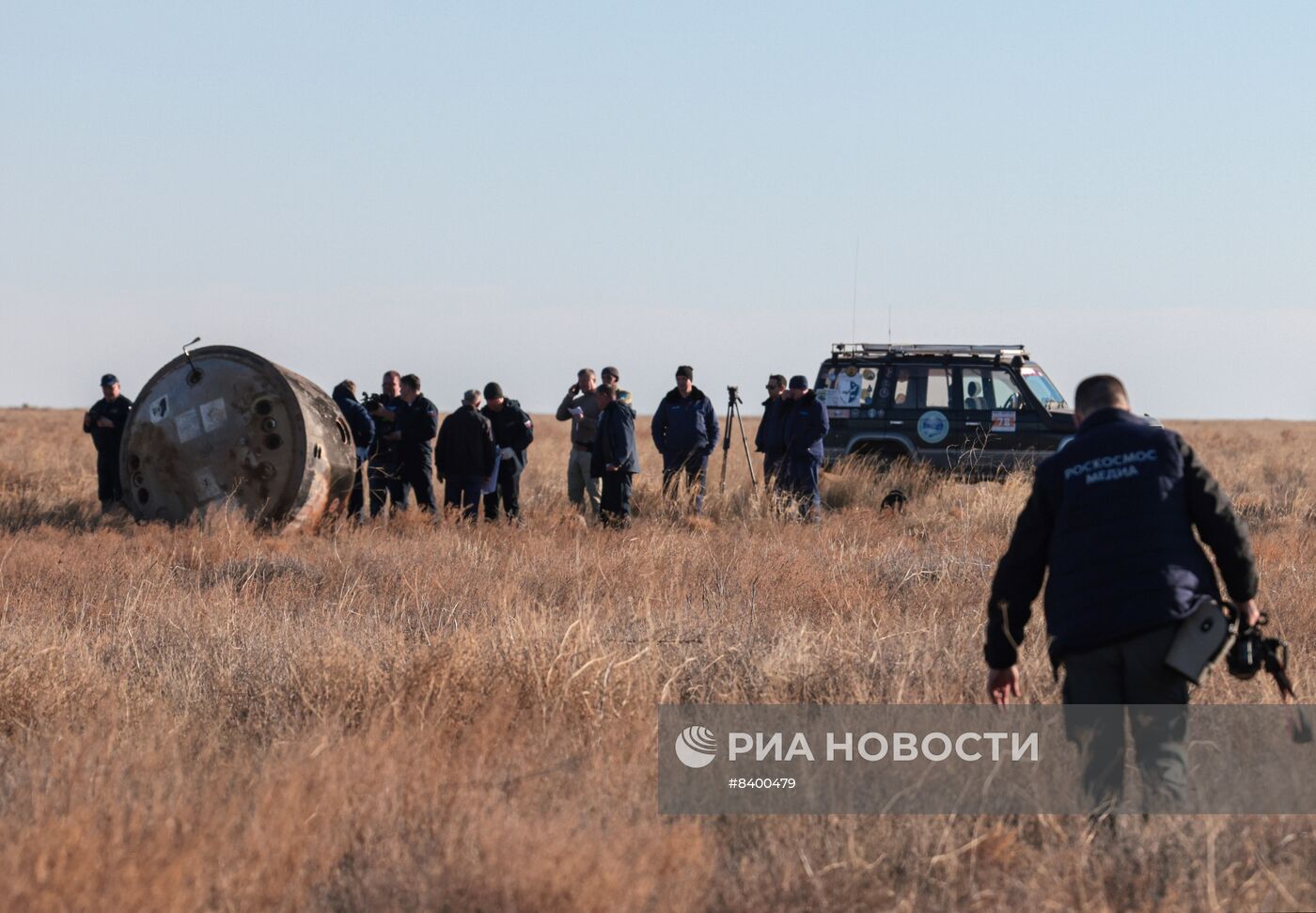 Возвращение на Землю ТПК "Союз МС-22" в беспилотном режиме 