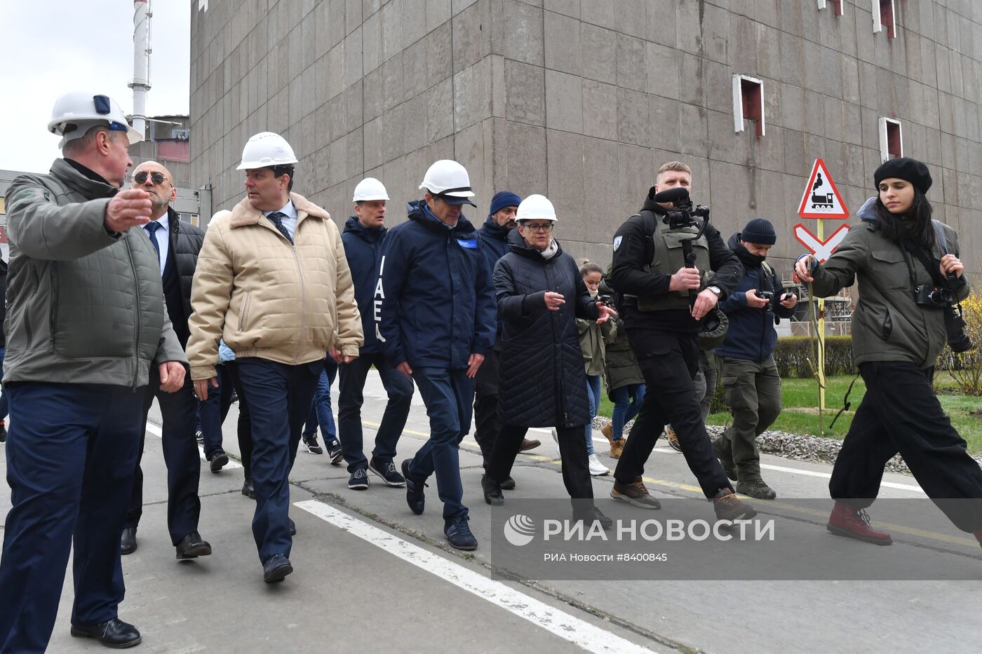 Визит главы МАГАТЭ Р. Гросси на Запорожскую АЭС