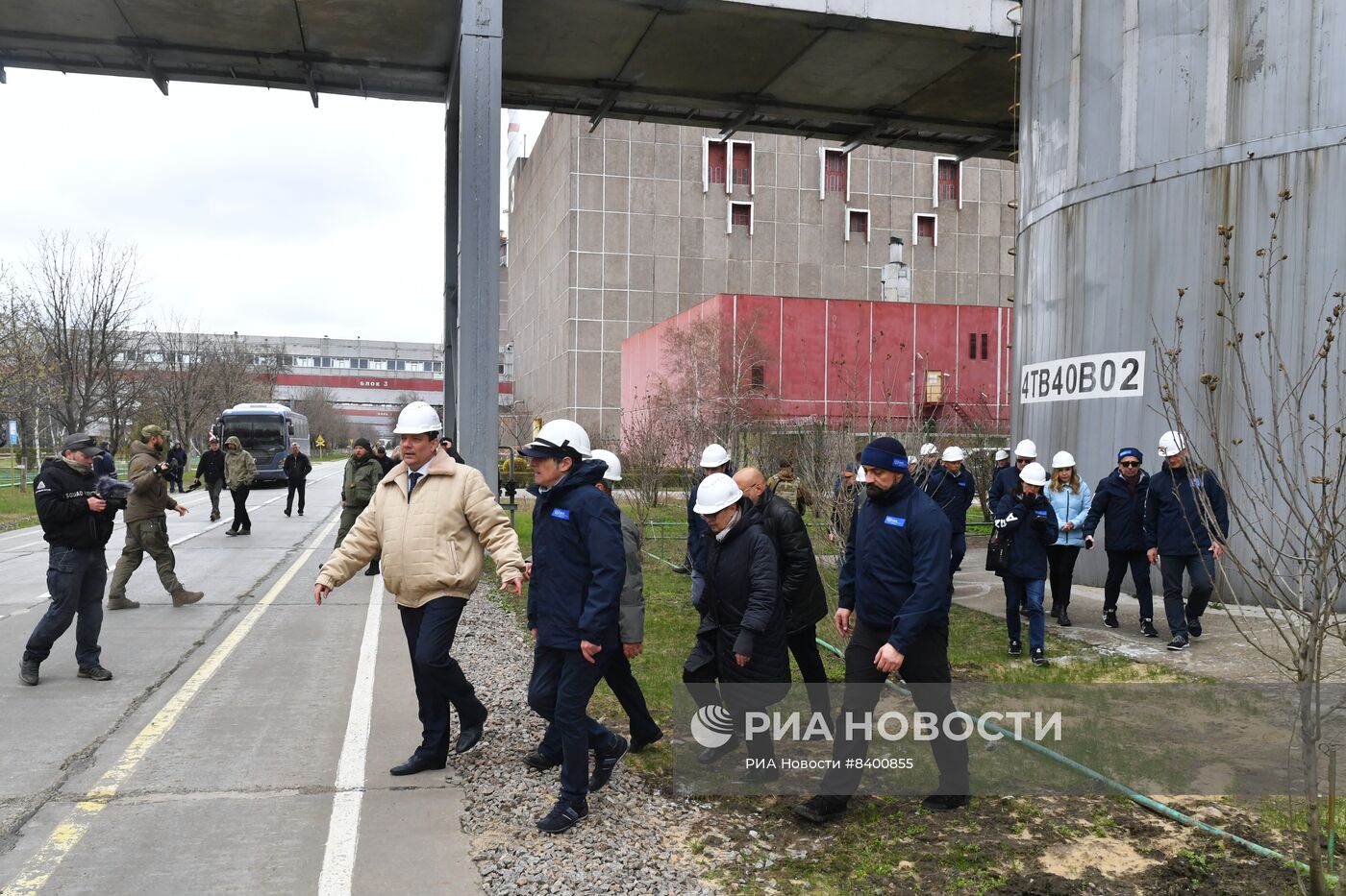 Визит главы МАГАТЭ Р. Гросси на Запорожскую АЭС