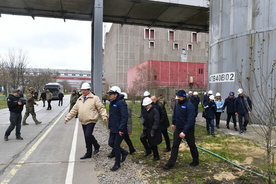 Визит главы МАГАТЭ Р. Гросси на Запорожскую АЭС