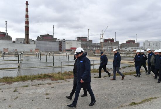 Визит главы МАГАТЭ Р. Гросси на Запорожскую АЭС