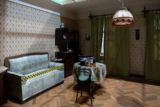 Съемка фильма "Вести незримый бой" на киностудии "Ленфильм" в Петербурге