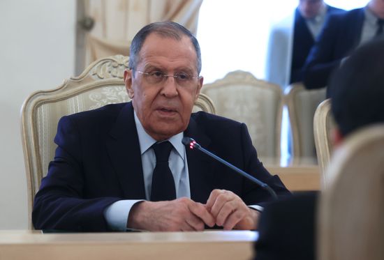 Встреча глав МИД РФ и Никарагуа С. Лаврова и Д. Монкады