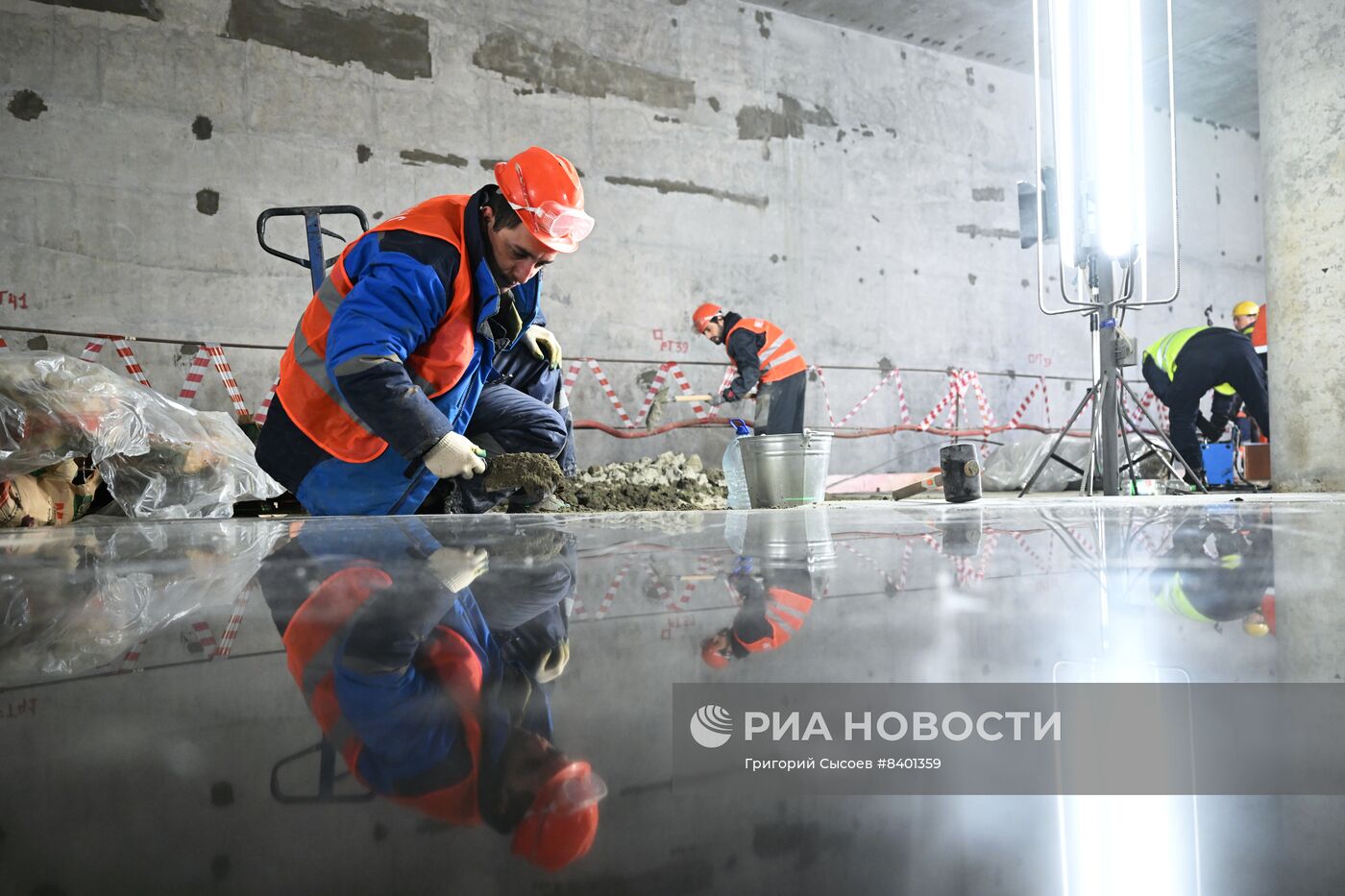 Строительство станции метро "Улица Генерала Тюленева"