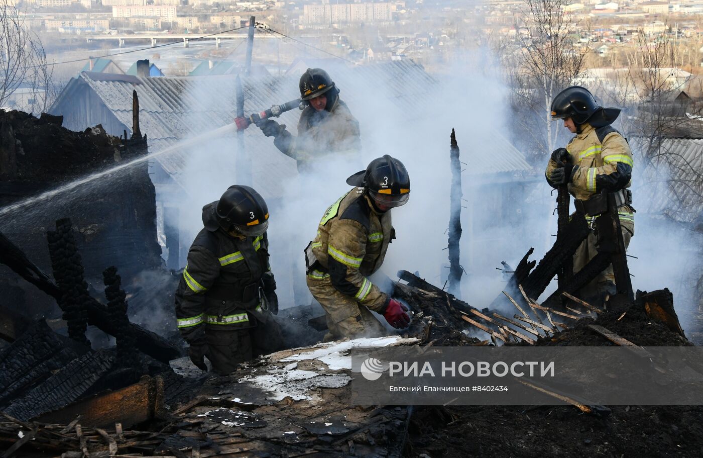 Последствия природных пожаров в Чите