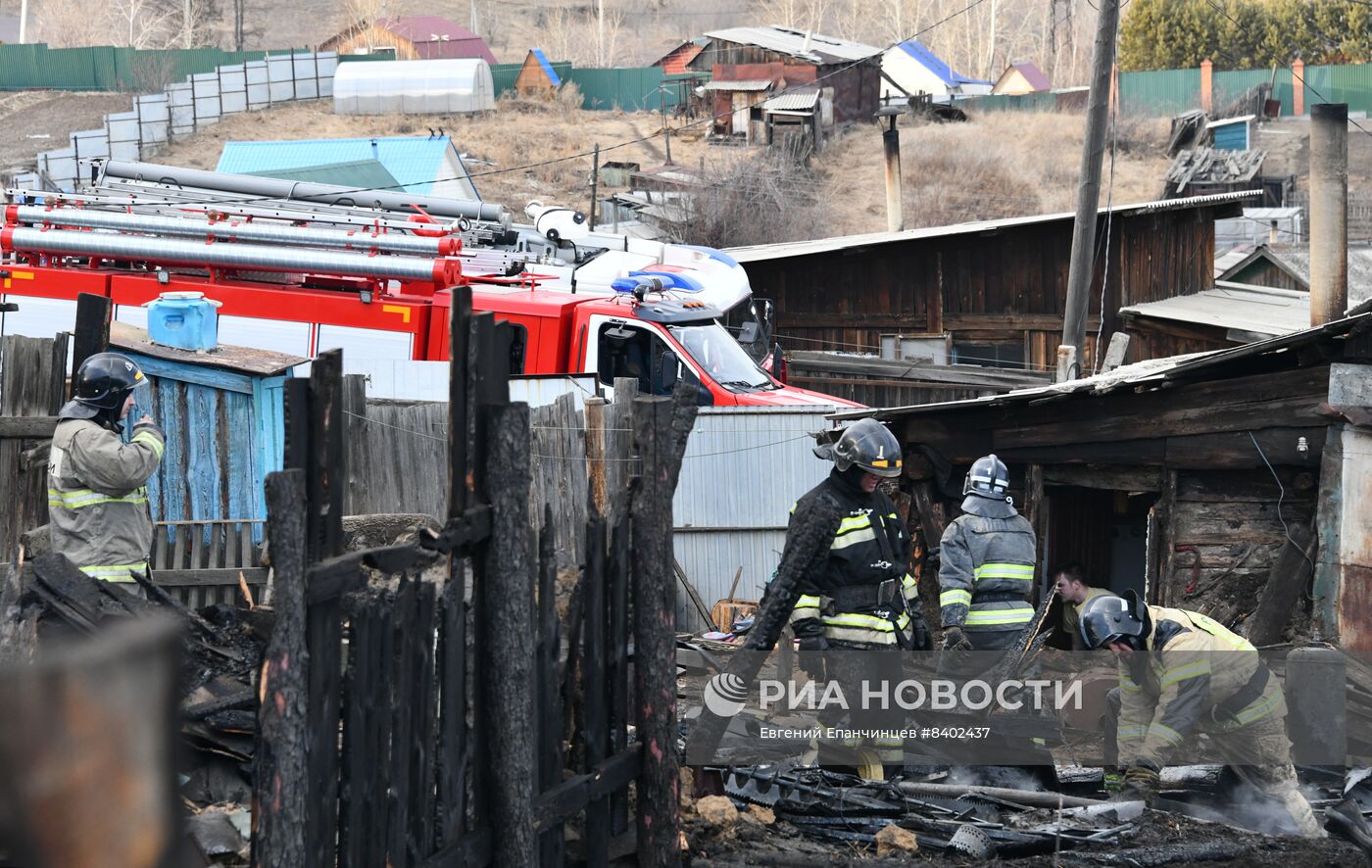 Последствия природных пожаров в Чите