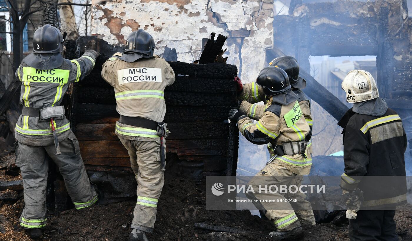 Последствия природных пожаров в Чите