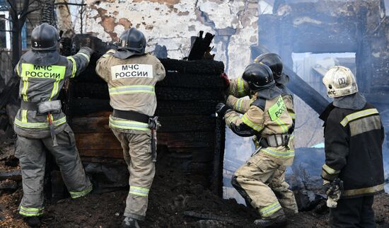 Последствия природных пожаров в Чите