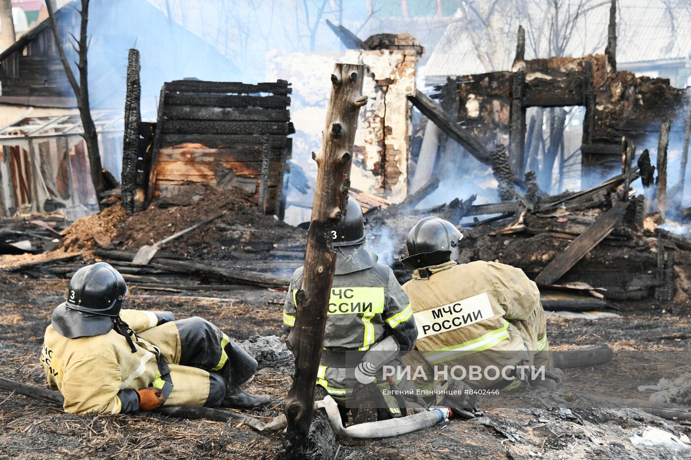 Последствия природных пожаров в Чите