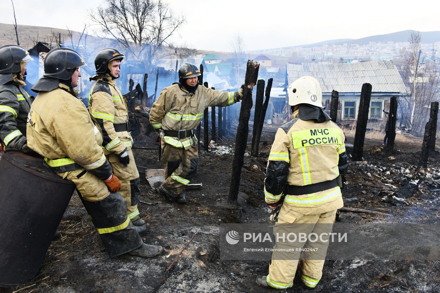 Последствия природных пожаров в Чите