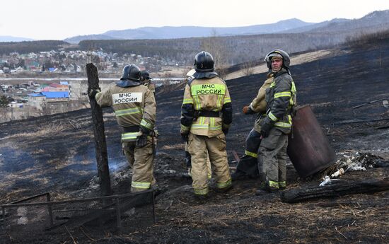Последствия природных пожаров в Чите