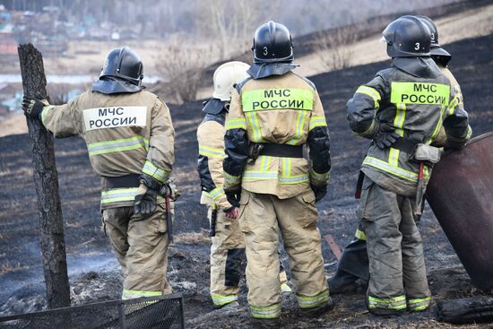 Последствия природных пожаров в Чите