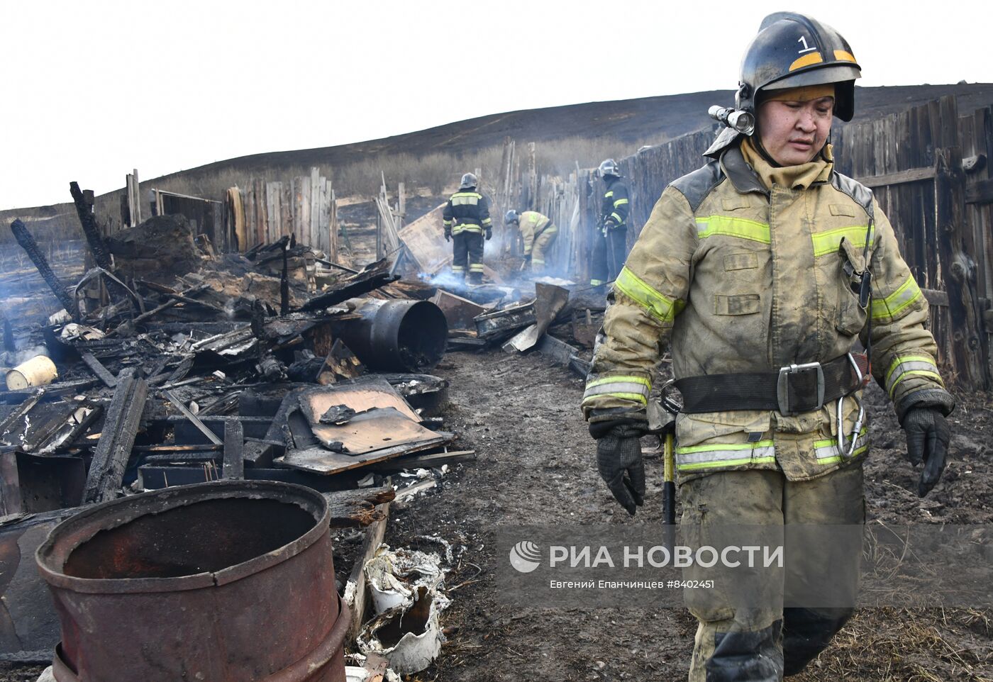 Последствия природных пожаров в Чите