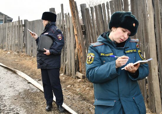 Последствия природных пожаров в Чите