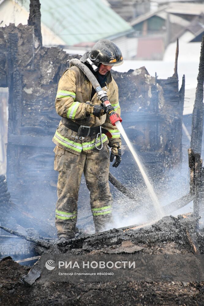 Последствия природных пожаров в Чите