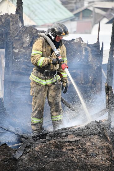 Последствия природных пожаров в Чите