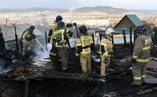 Последствия природных пожаров в Чите