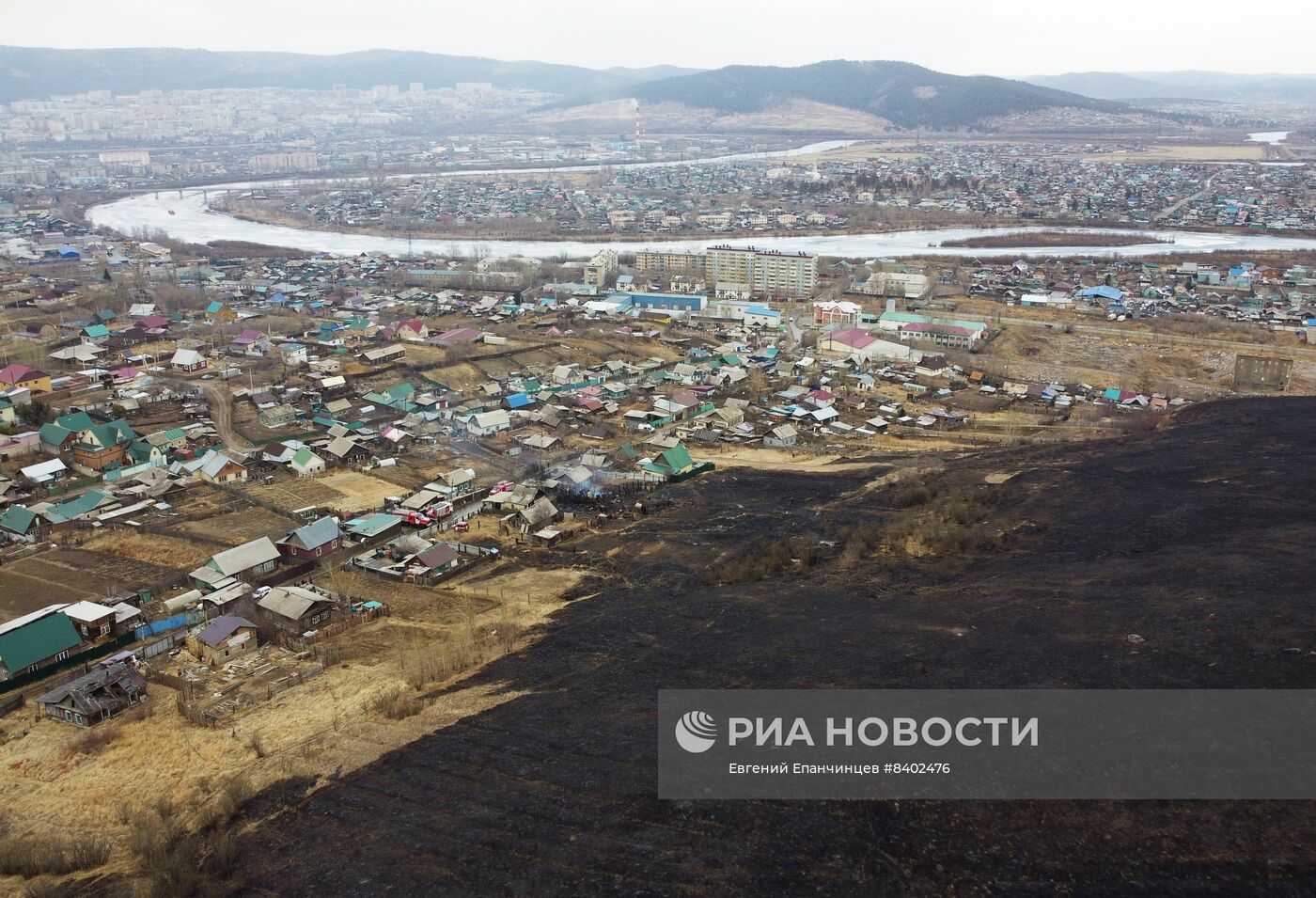 Последствия природных пожаров в Чите