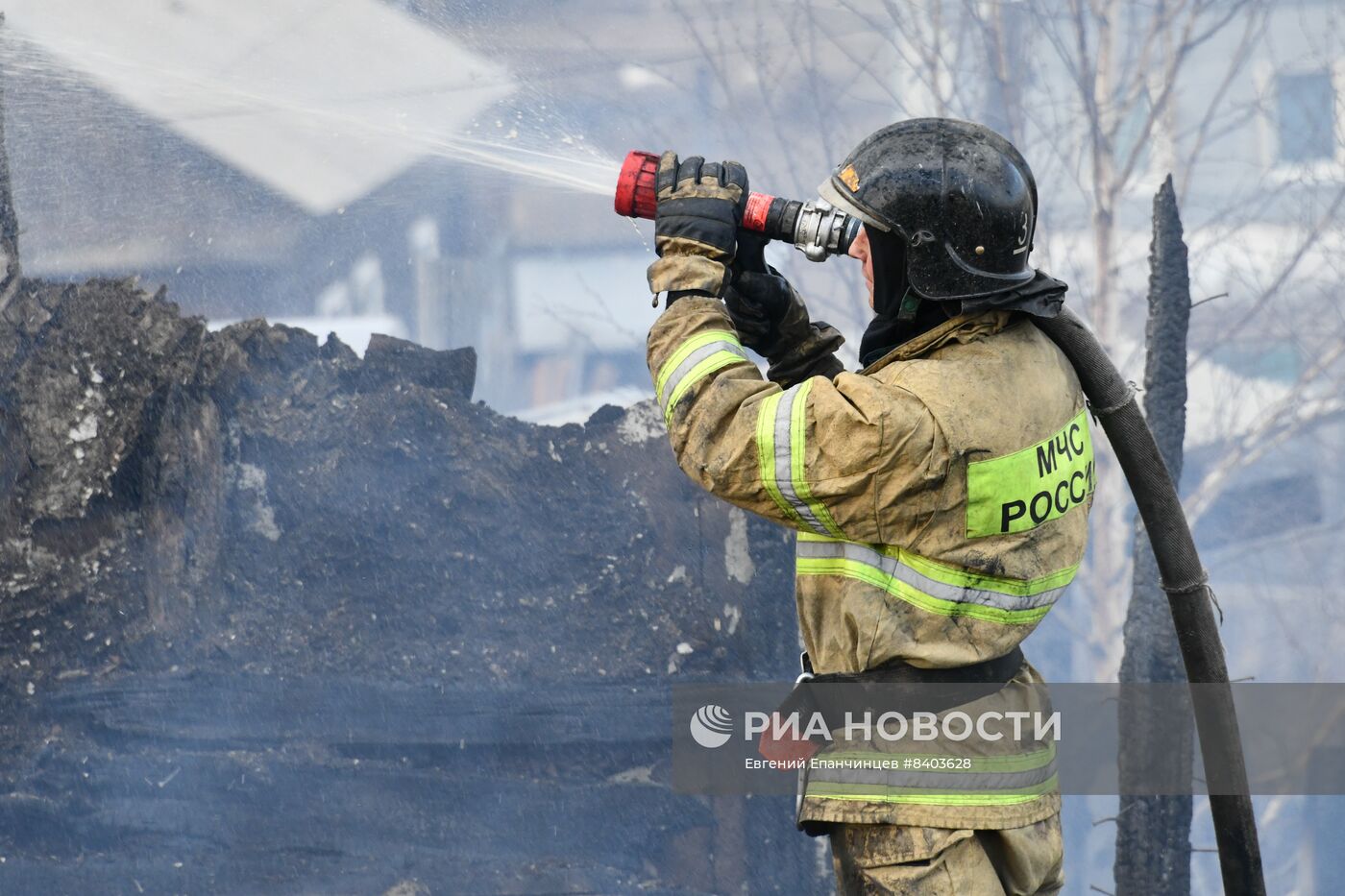 Последствия природных пожаров в Чите