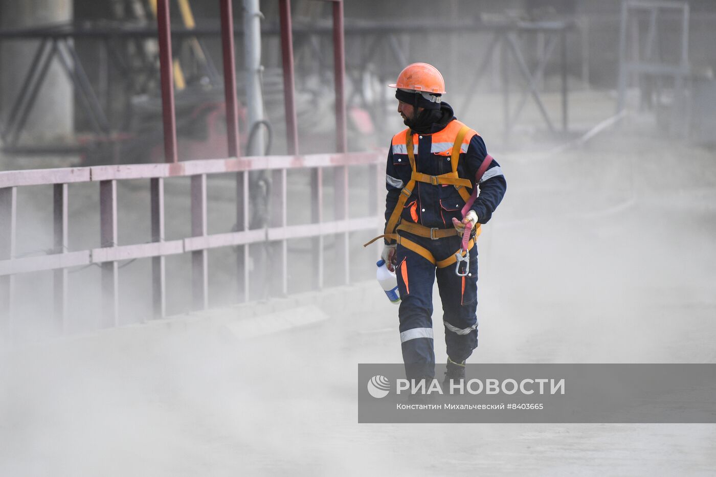 Строительство дальнего автодорожного подхода к Крымскому мосту в Краснодарском крае