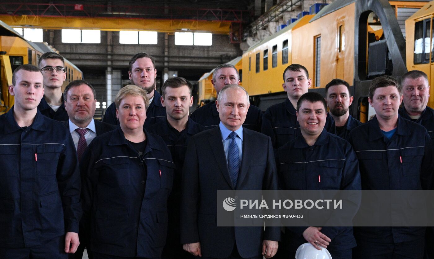 Рабочая поездка президента РФ В. Путина в Тулу