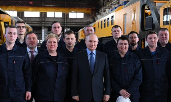 Рабочая поездка президента РФ В. Путина в Тулу