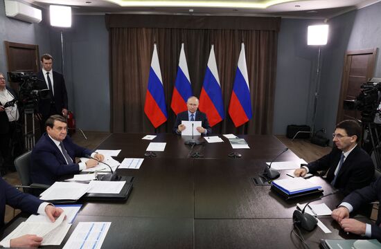 Рабочая поездка президента РФ В. Путина в Тулу