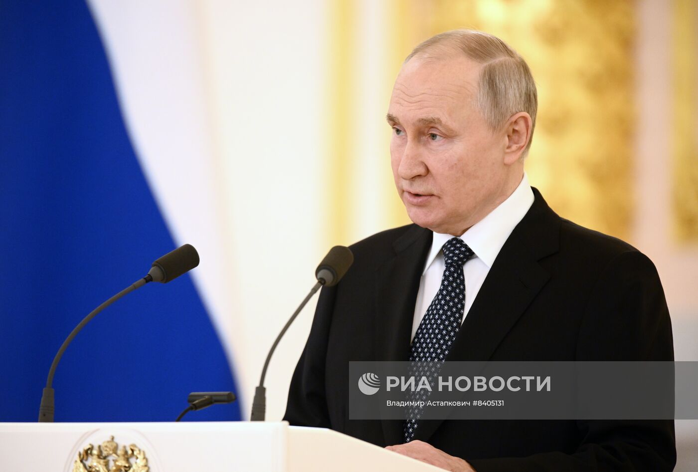 Президент РФ В. Путин принял верительные грамоты у вновь прибывших послов иностранных государств
