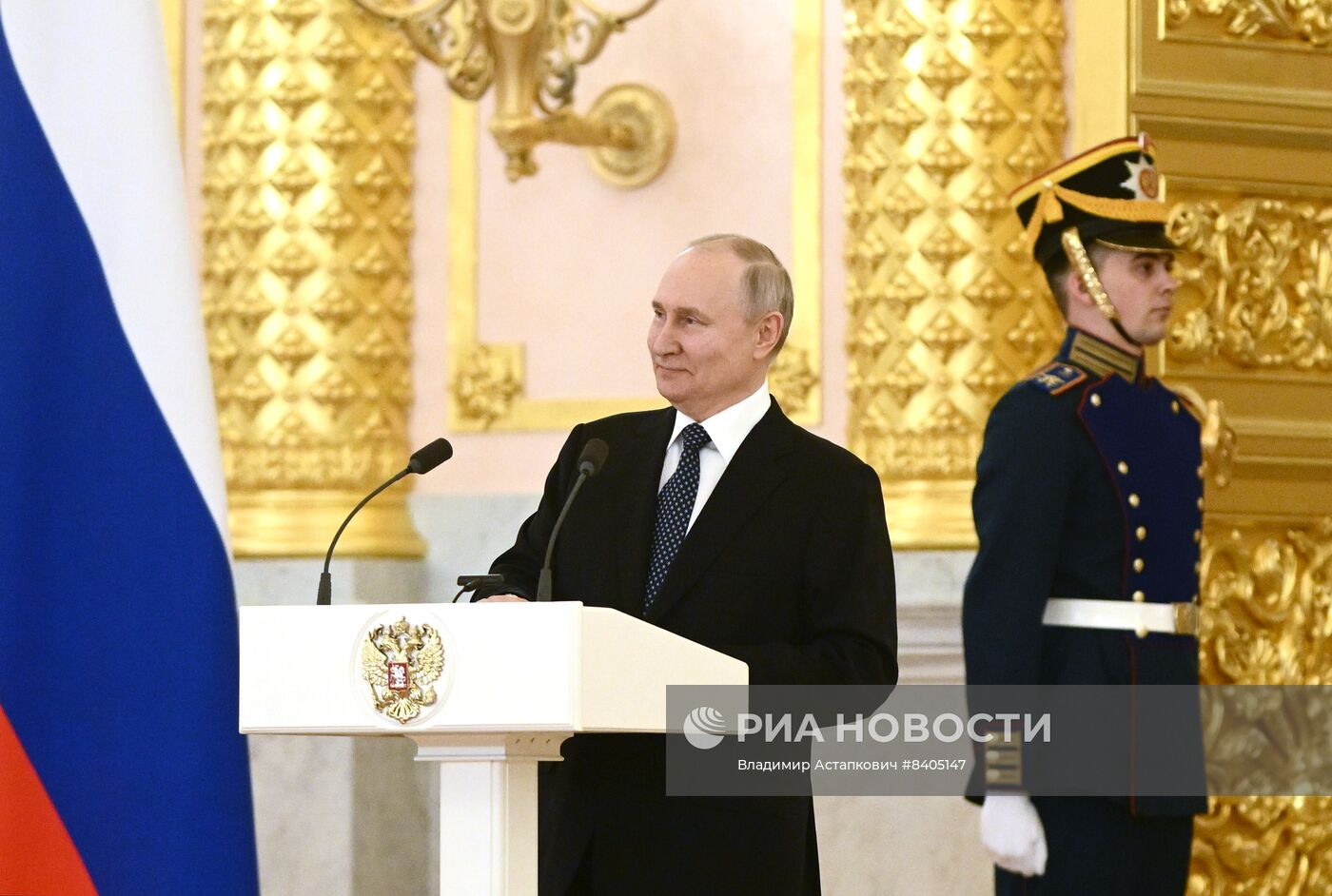 Президент РФ В. Путин принял верительные грамоты у вновь прибывших послов иностранных государств