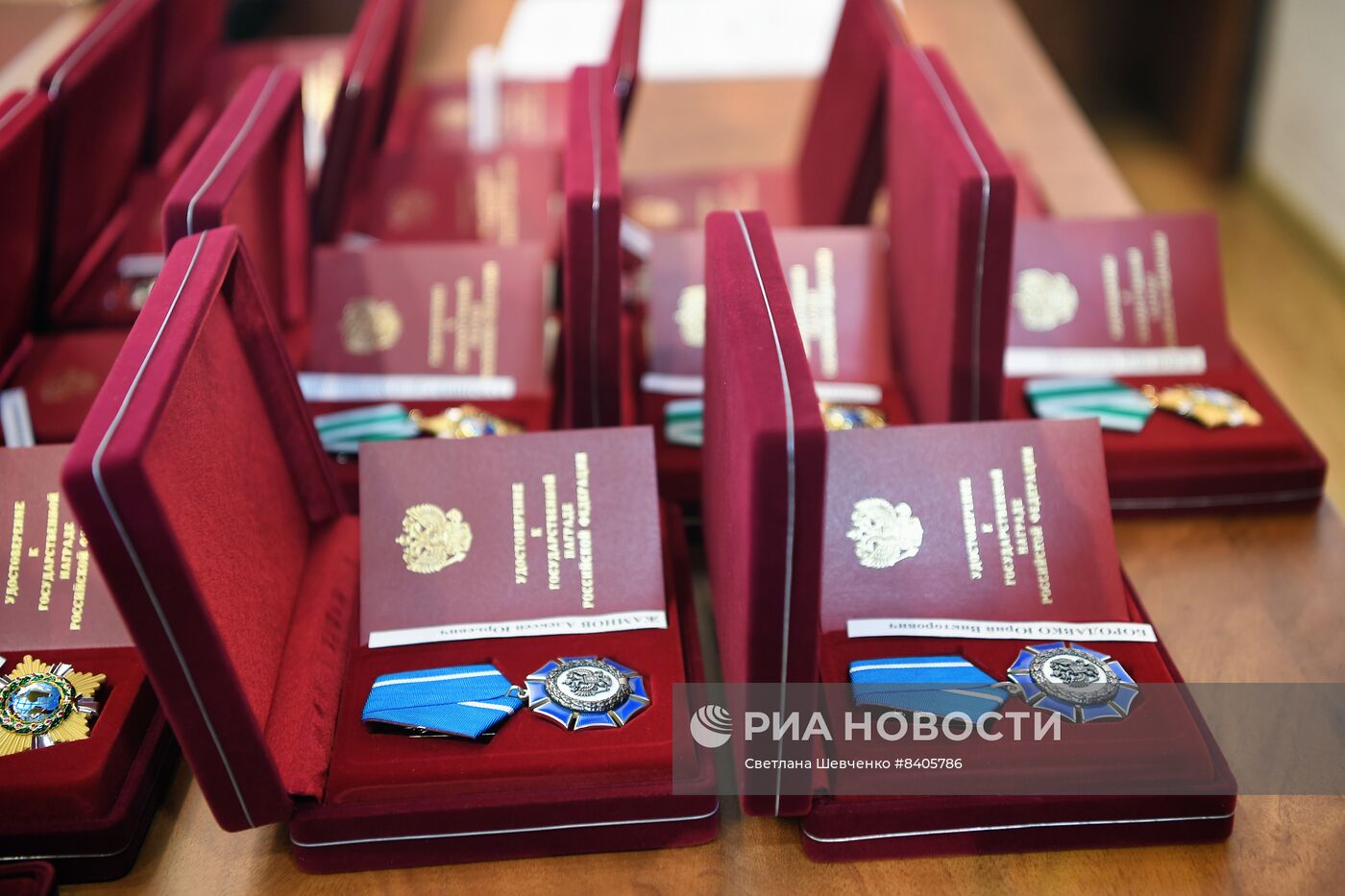 Церемония вручения государственных наград РФ за вклад в развитие спорта и успешное выступление на Олимпиаде-2022