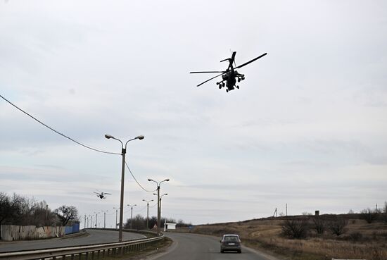 Работа армейской авиации в зоне проведения СВО