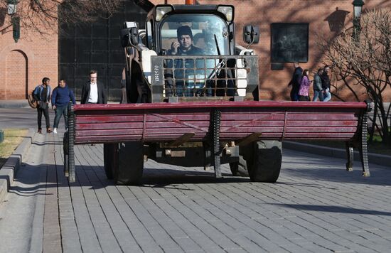 Теплая погода в Москве